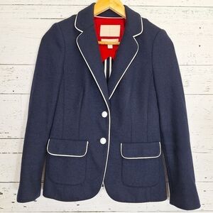 Banana Republic Wool Blend Blazer Navy Blue Size 2​​​​​​​